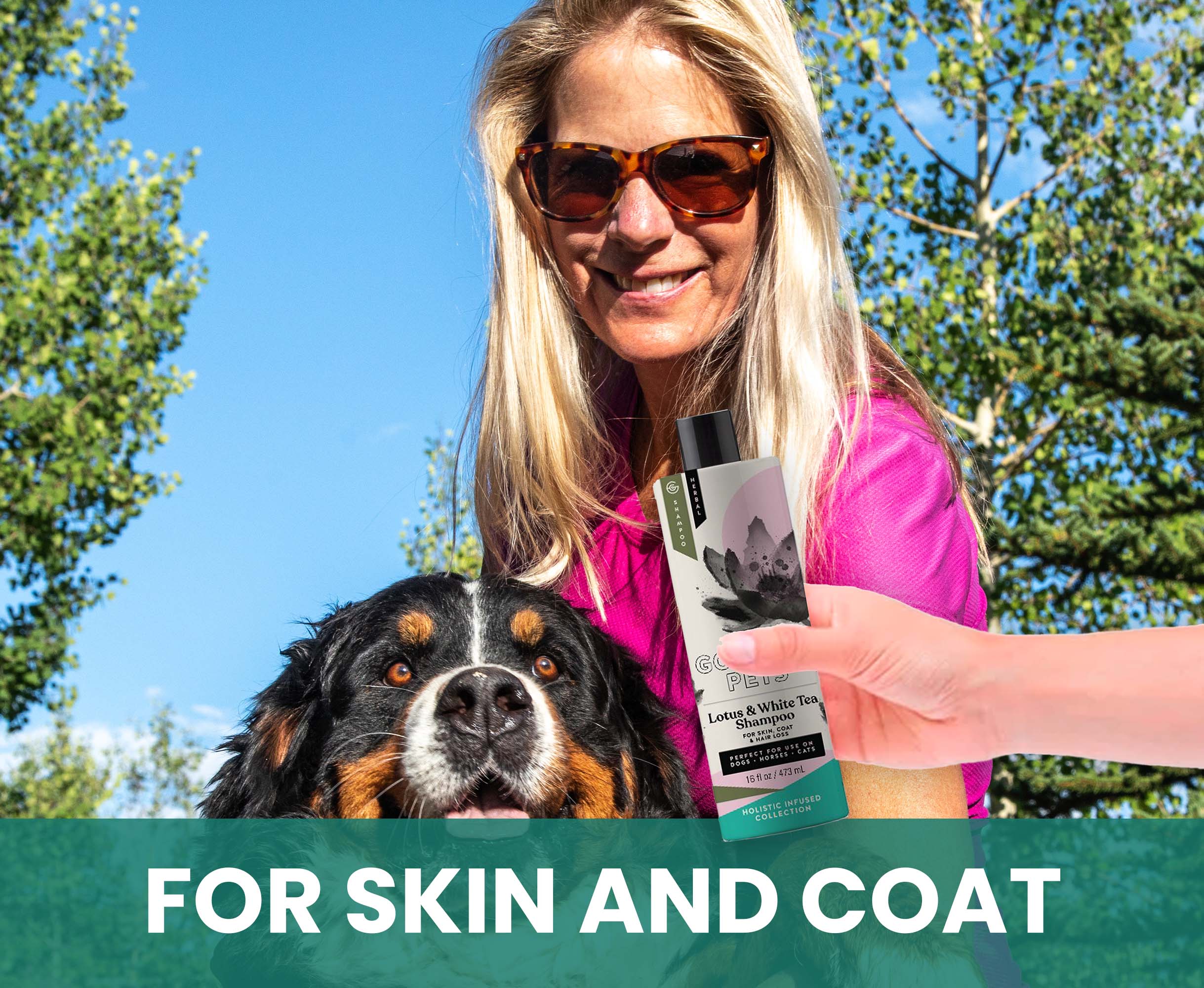 Lotus and White Tea Shampoo for Horses: Natural Control for Deshedding