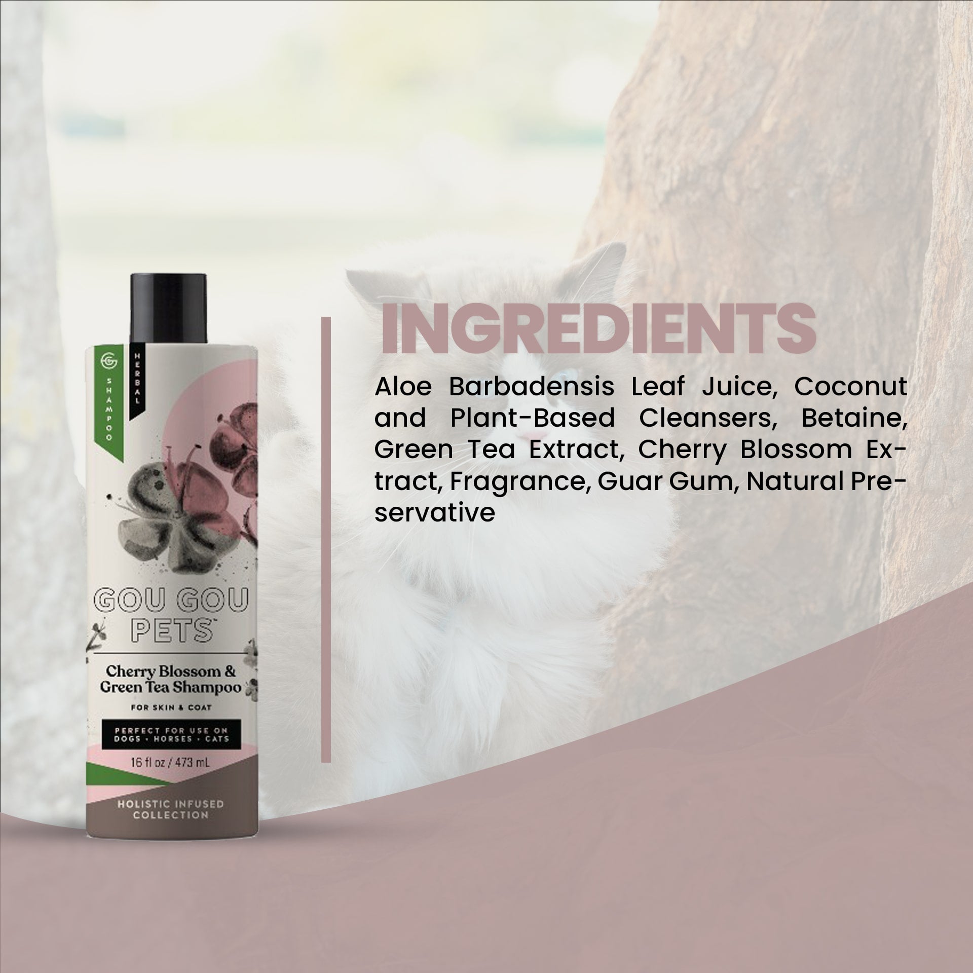 Cherry Blossom and Green Tea Shampoo for Dogs