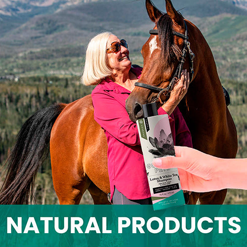 Lotus and White Tea Shampoo for Horses: Natural Control for Deshedding
