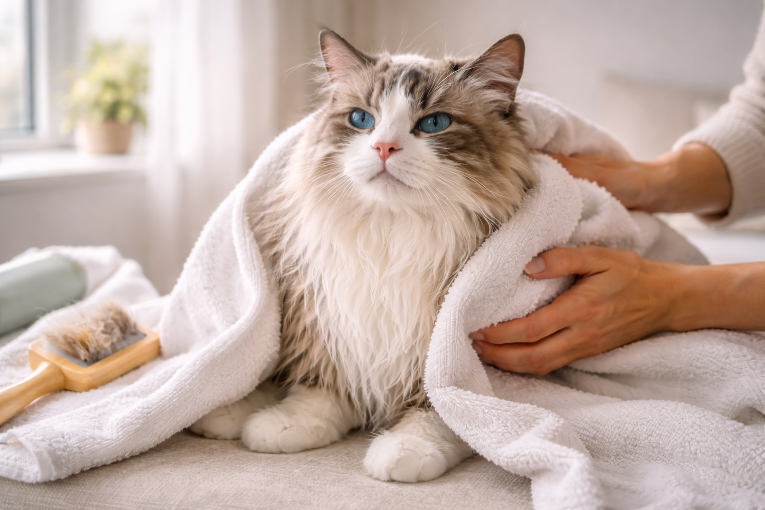 Cat Allergy Shampoo for Seasonal Itching, Coat Changes, and Sensitive Skin