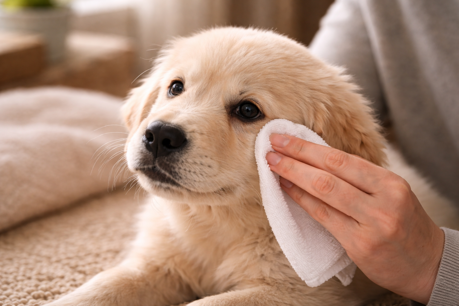 Removing Tear Stains on Puppies Without Harsh Products