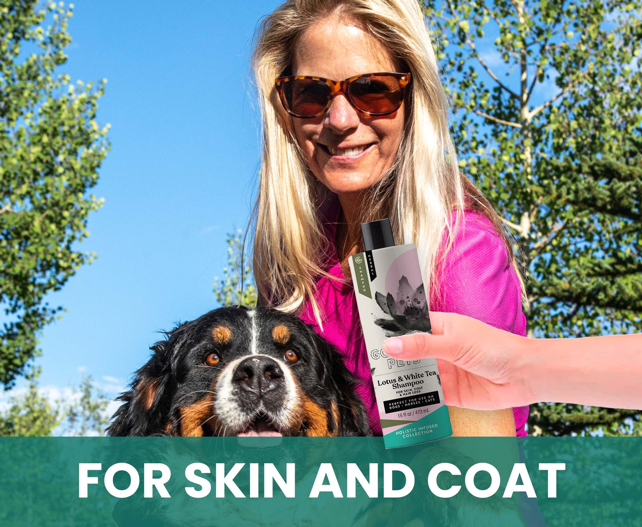 Lotus and White Tea Shampoo for Horses: Natural Control for Deshedding