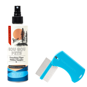 Comb and Detangler Set for Dogs, Cats and Horses