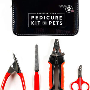 Gou Gou Pets Pedicure Kit for Pets. Nail clipper, file, nail scissor clipper.